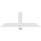 Ekena Millwork Eugene Architectural Grade PVC Gable Bracket, 48"W x 18"H x 4"D x 4"F, 9/12 Pitch GBP048X18X0404EUG00 - alternate 2